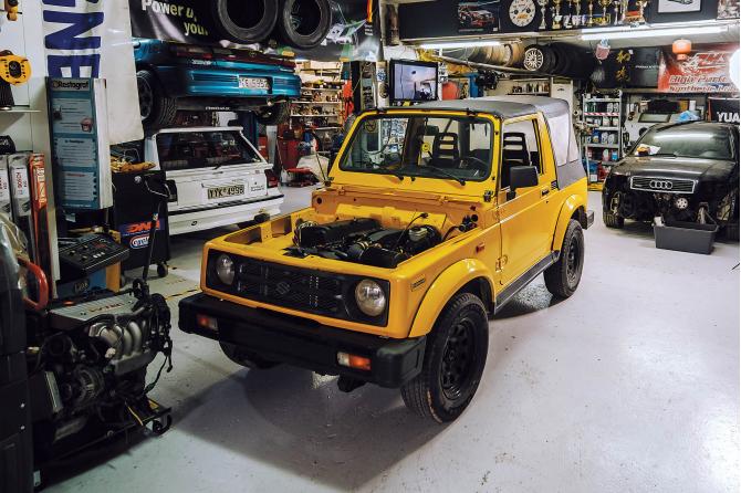Suzuki Samurai Honda K20 swap 220Ps 